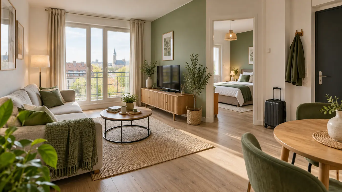Appartement chaleureux autour de Lille avec valise prête pour un court séjour